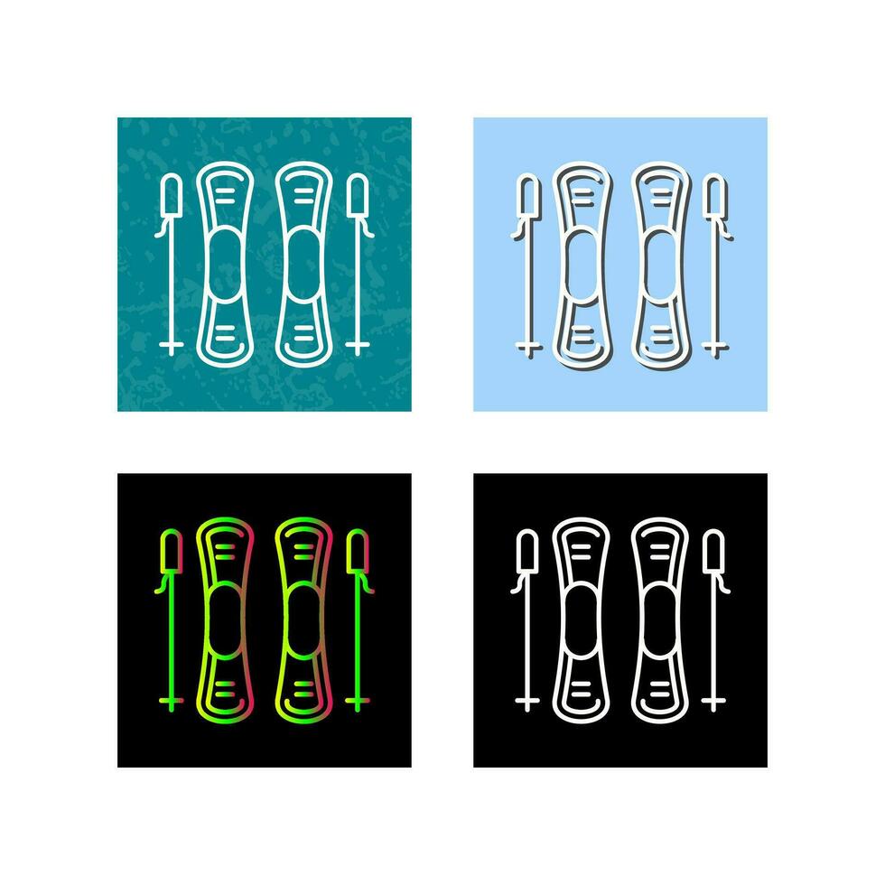 Ski Vector Icon