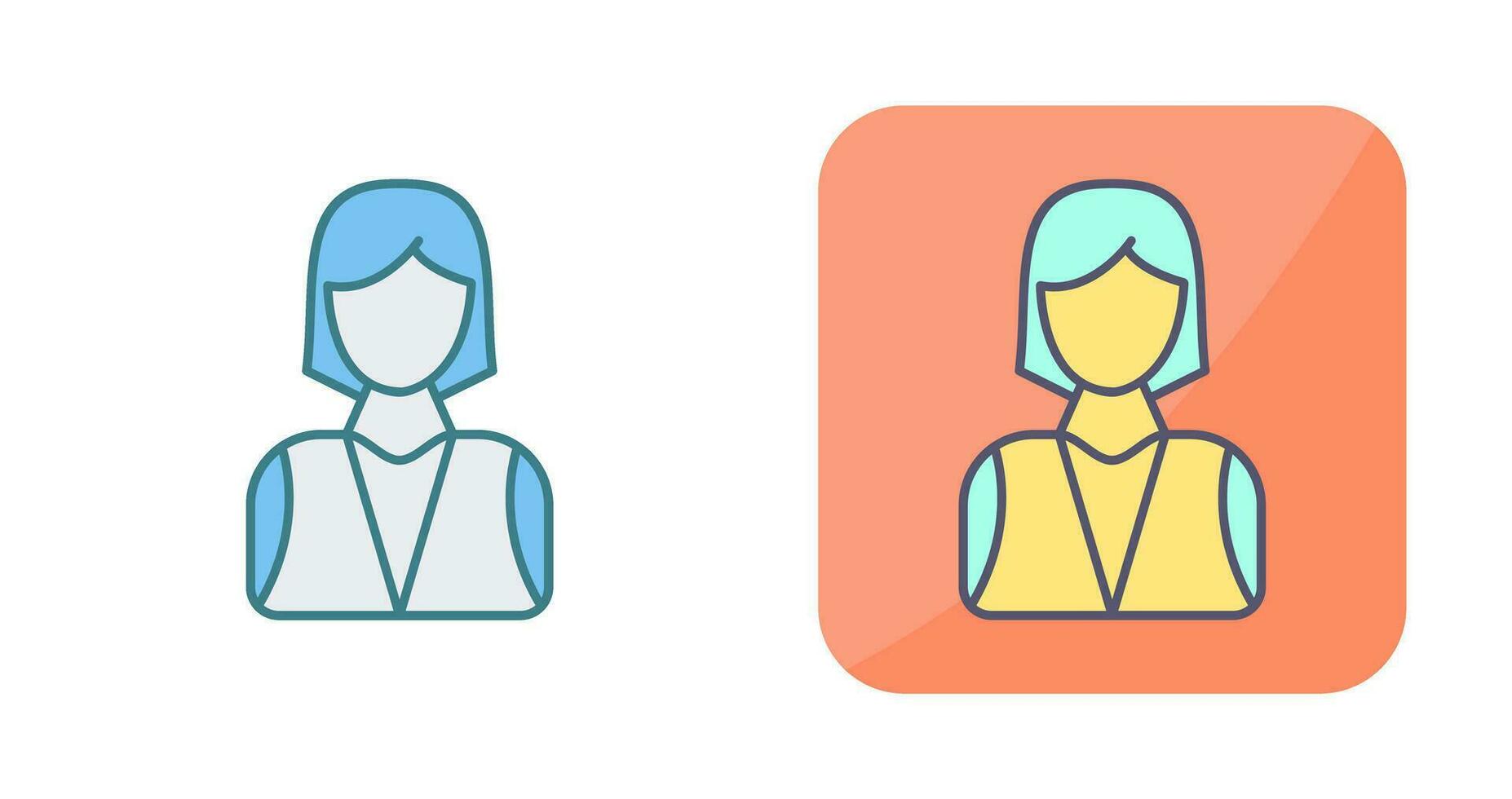 Elegant Lady Vector Icon
