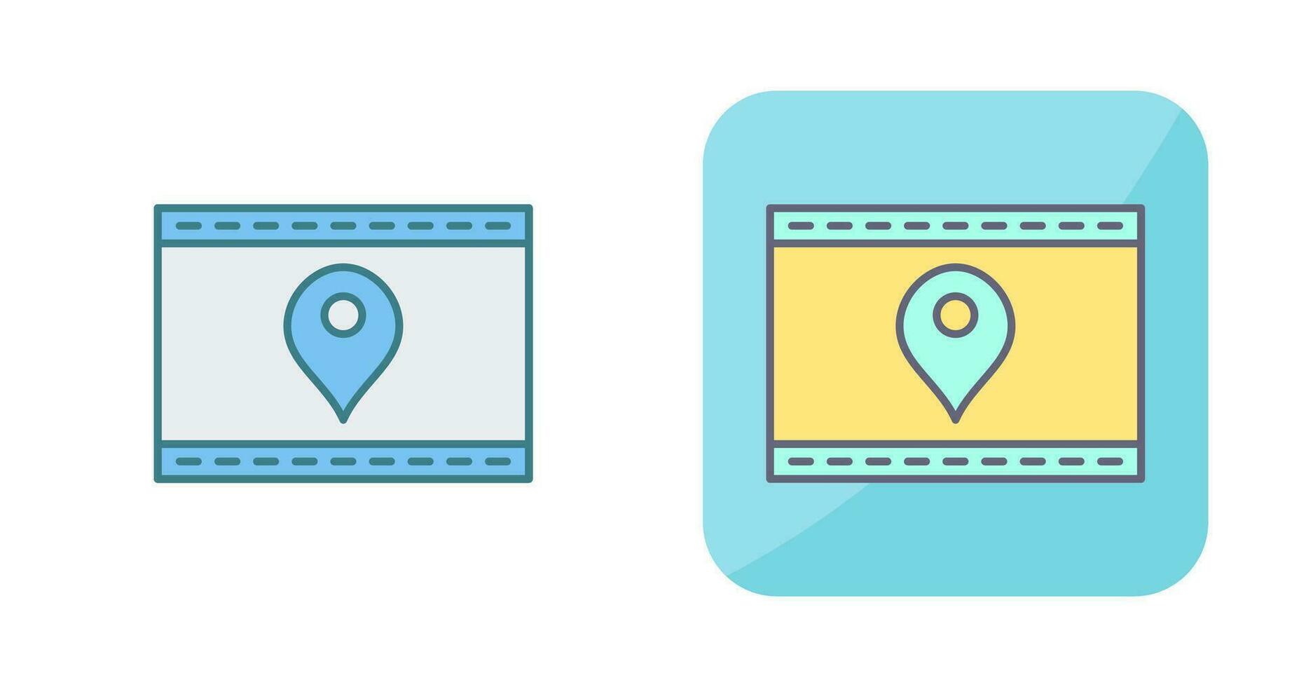 Unique Location Web Advertising Vector Icon