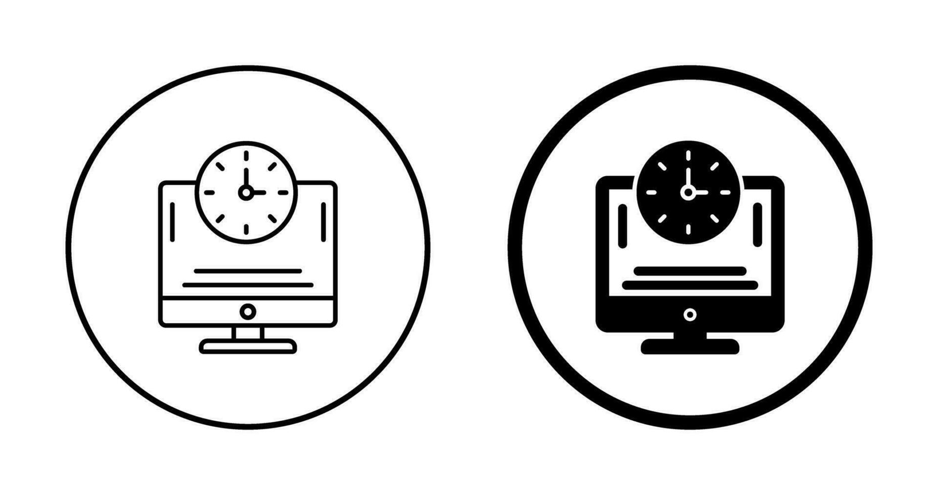 Online Time Vector Icon