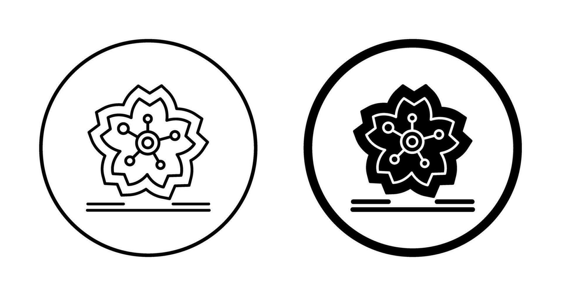 Cherry Blossom Vector Icon