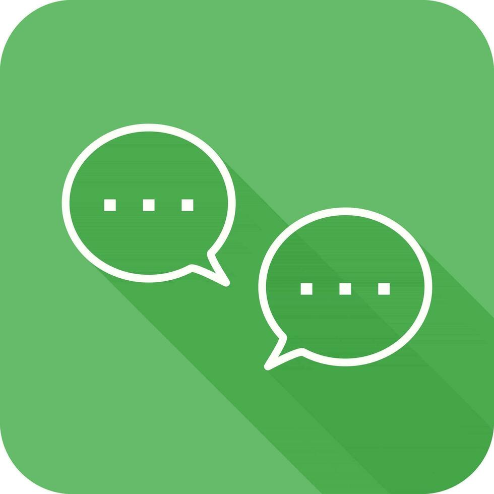 Unique Conversation Bubbles Vector Icon