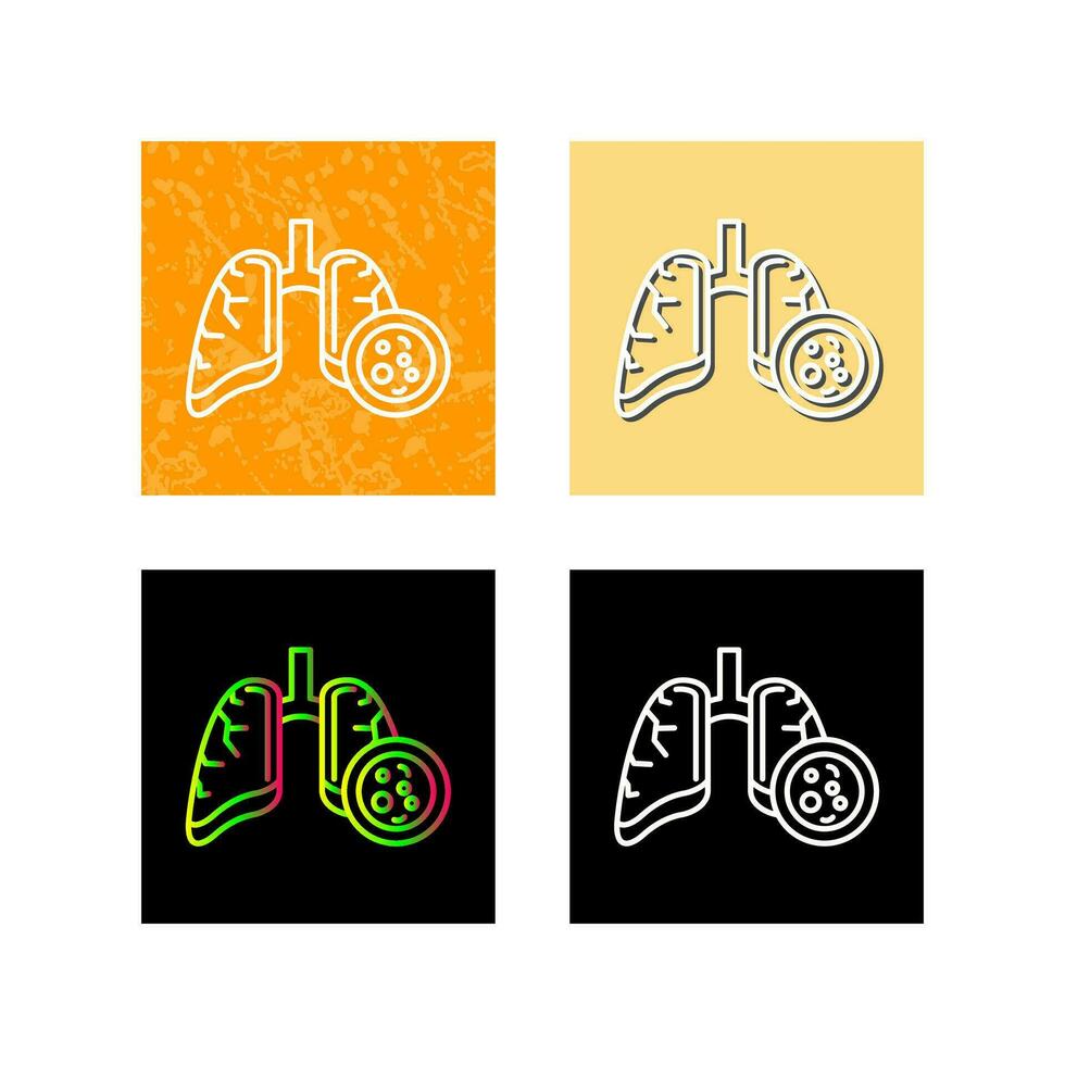 Lung Cancer Vector Icon