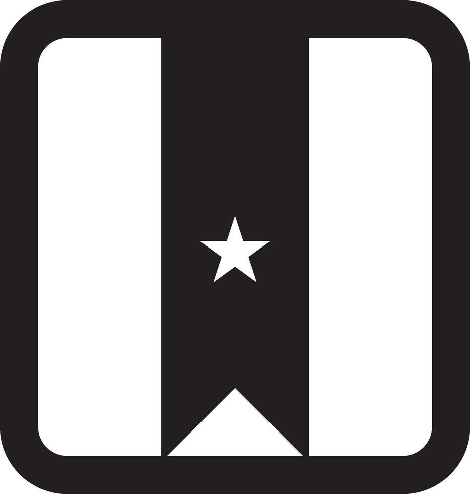 Star decorated wunderlist in black and white color. vector