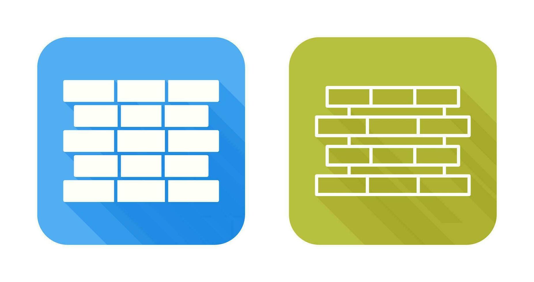 Unique Bricks Vector Icon