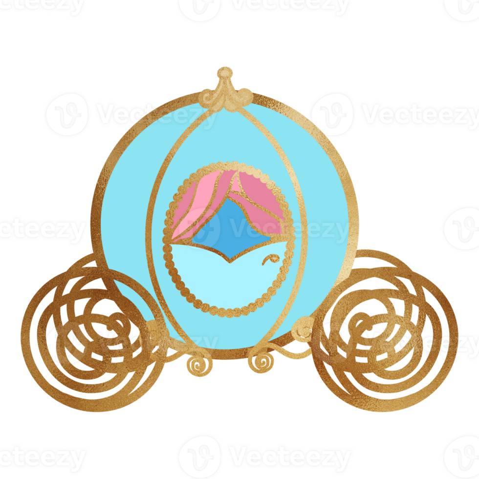 Cute Pumpkin Carriage png