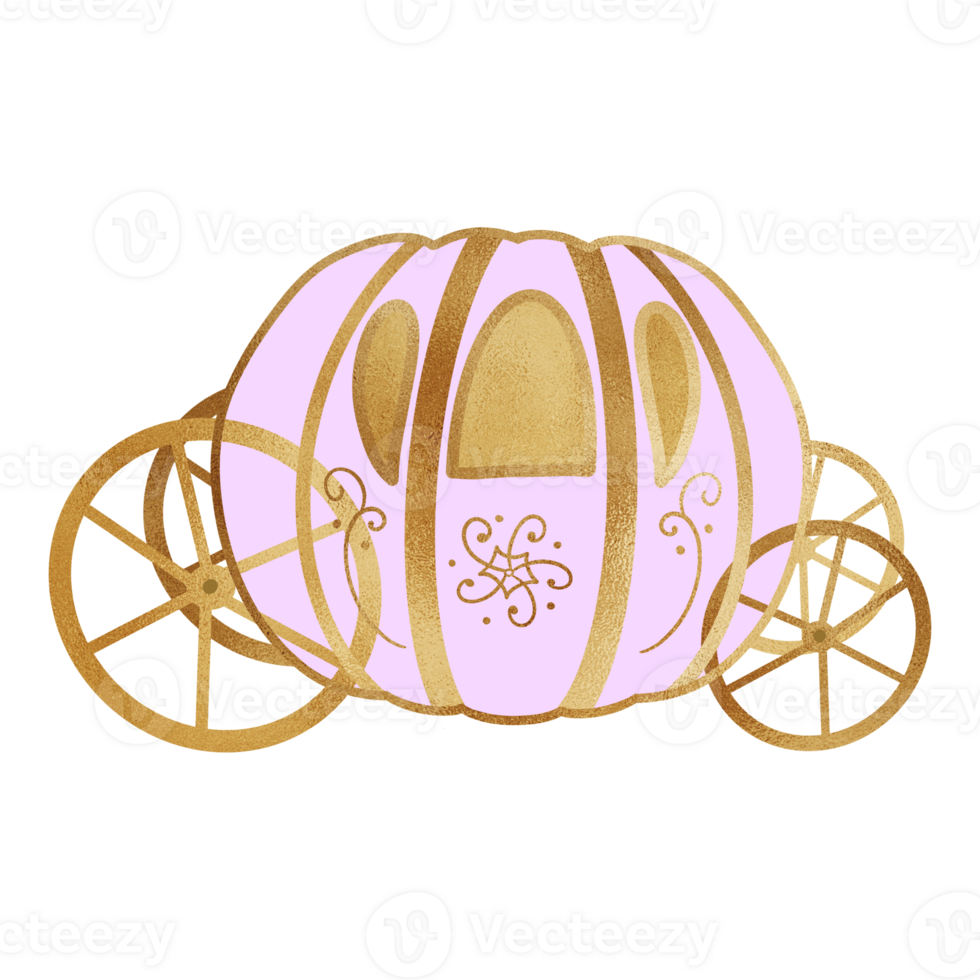Pink Pumpkin Carriage png