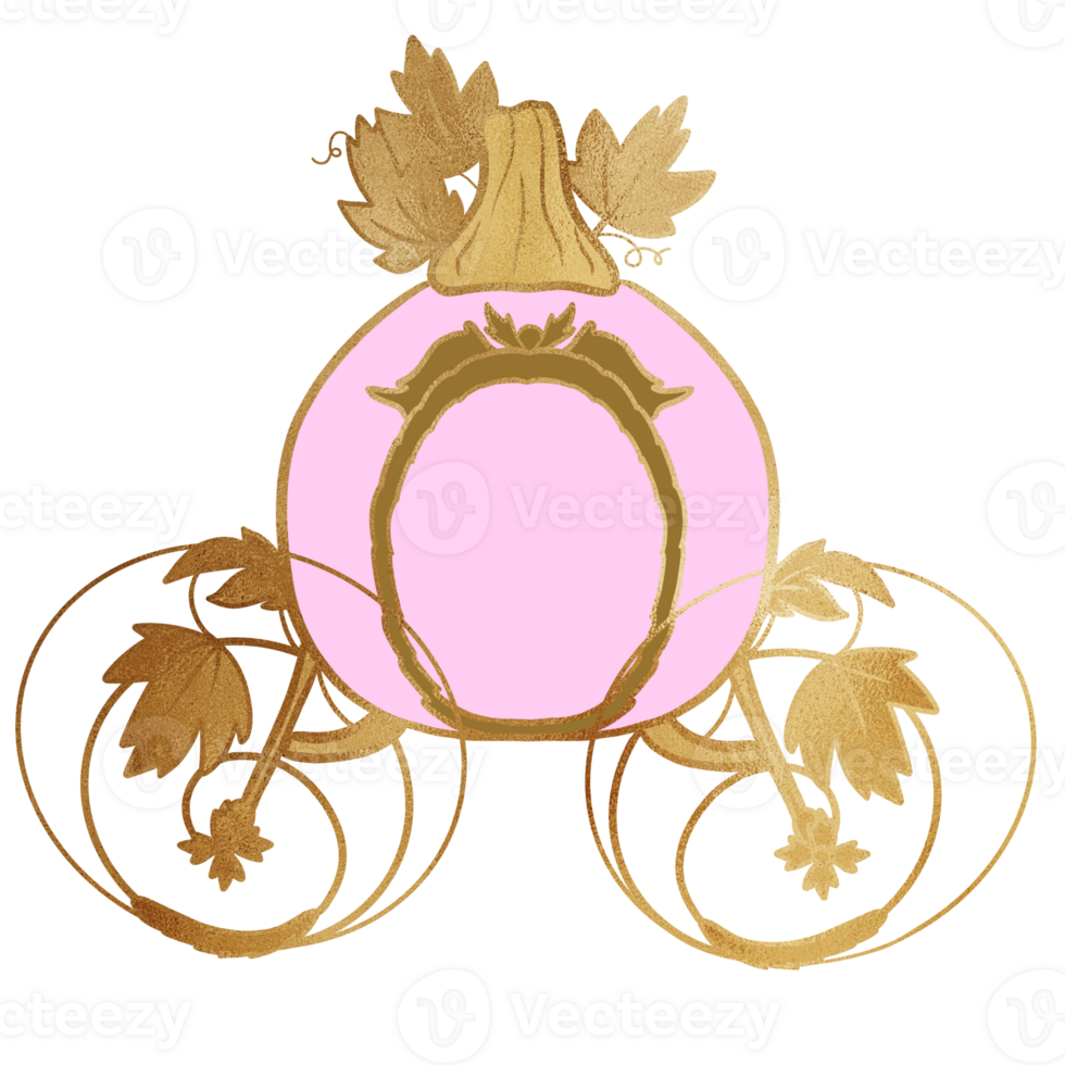 Royal Pink Pumpkin Carriage png