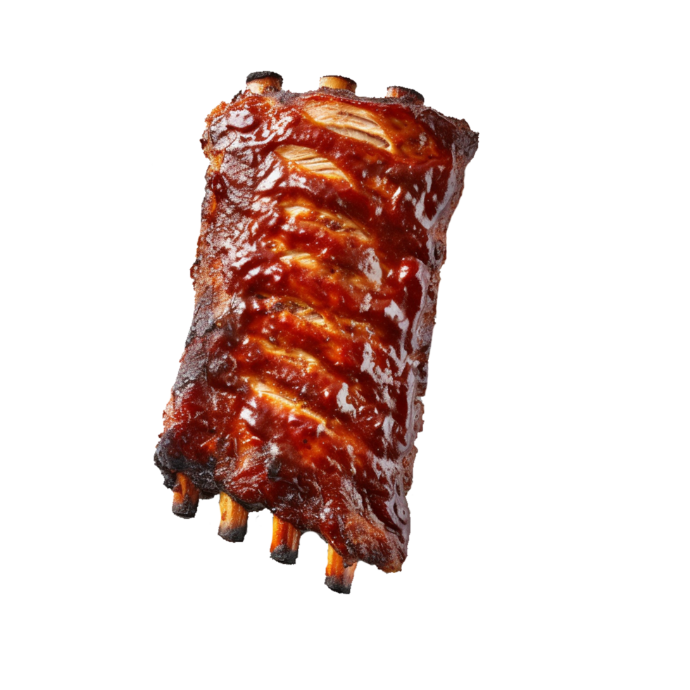 Cerdo costillas generativo ai png