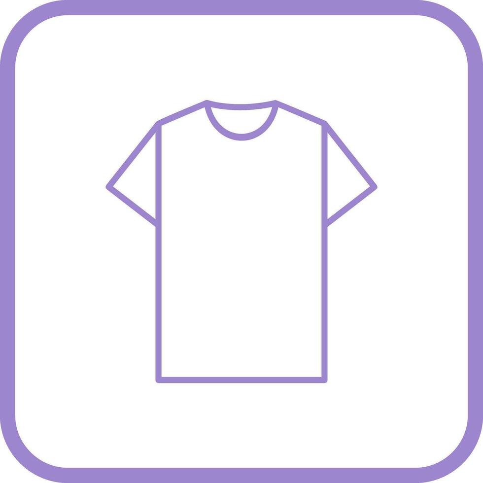 llanura t camisa vector icono