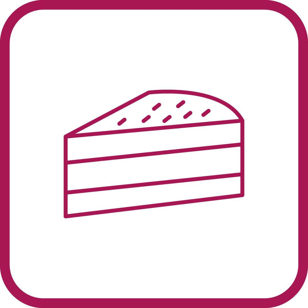 Cake Slice Vector Icon