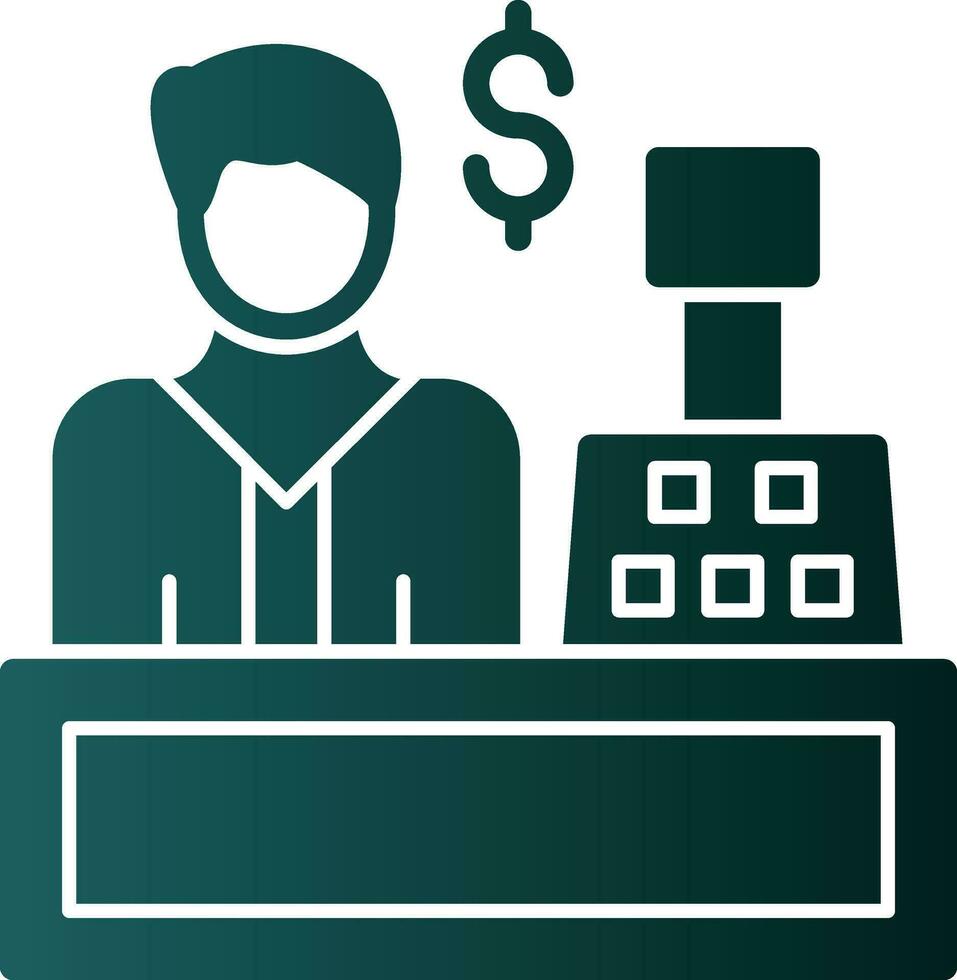 Cashier Vector Icon Design