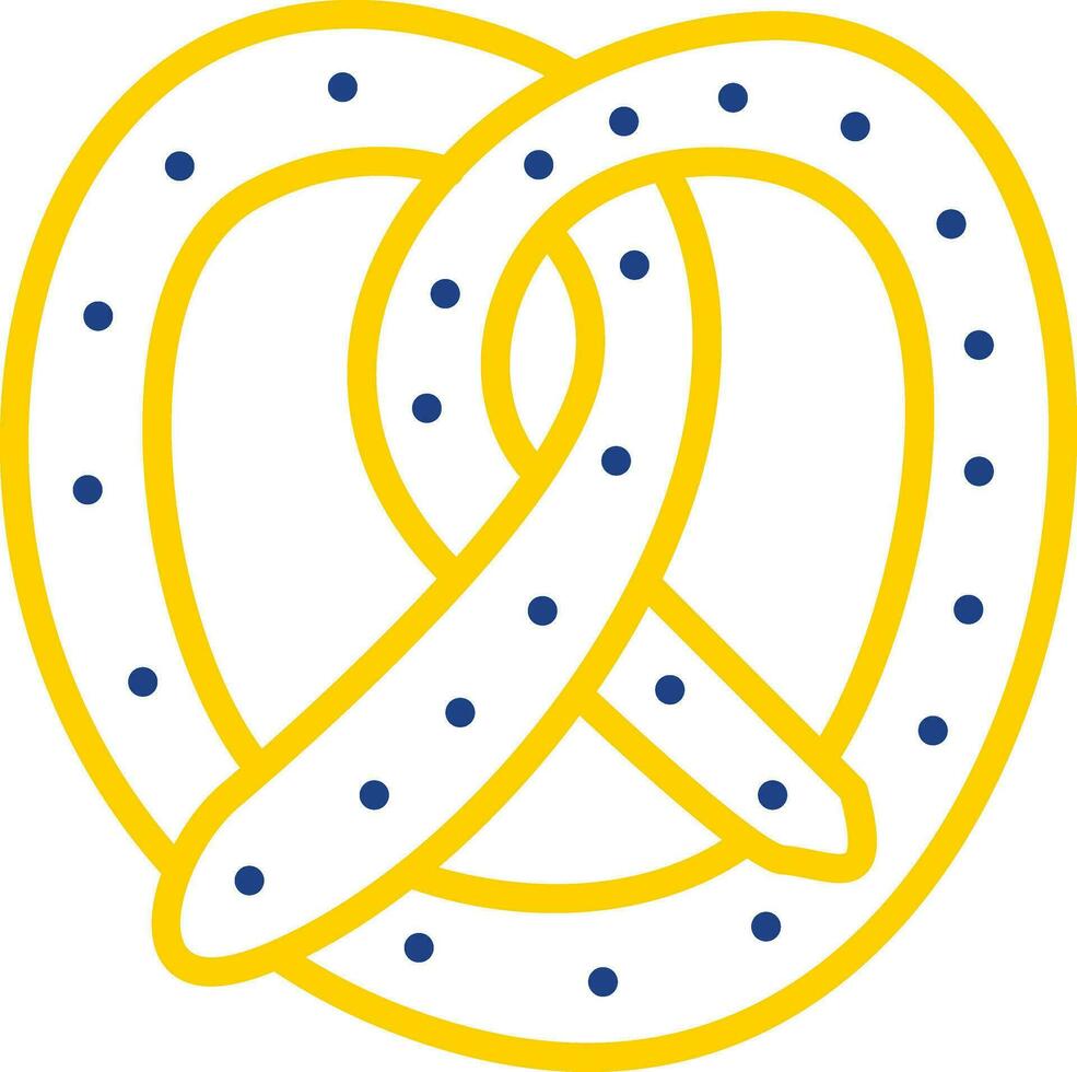 diseño de icono de vector de pretzel