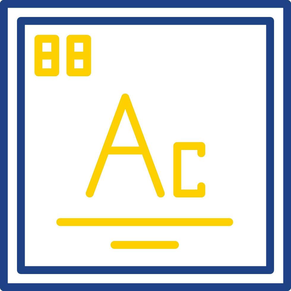 Actinium Vector Icon Design