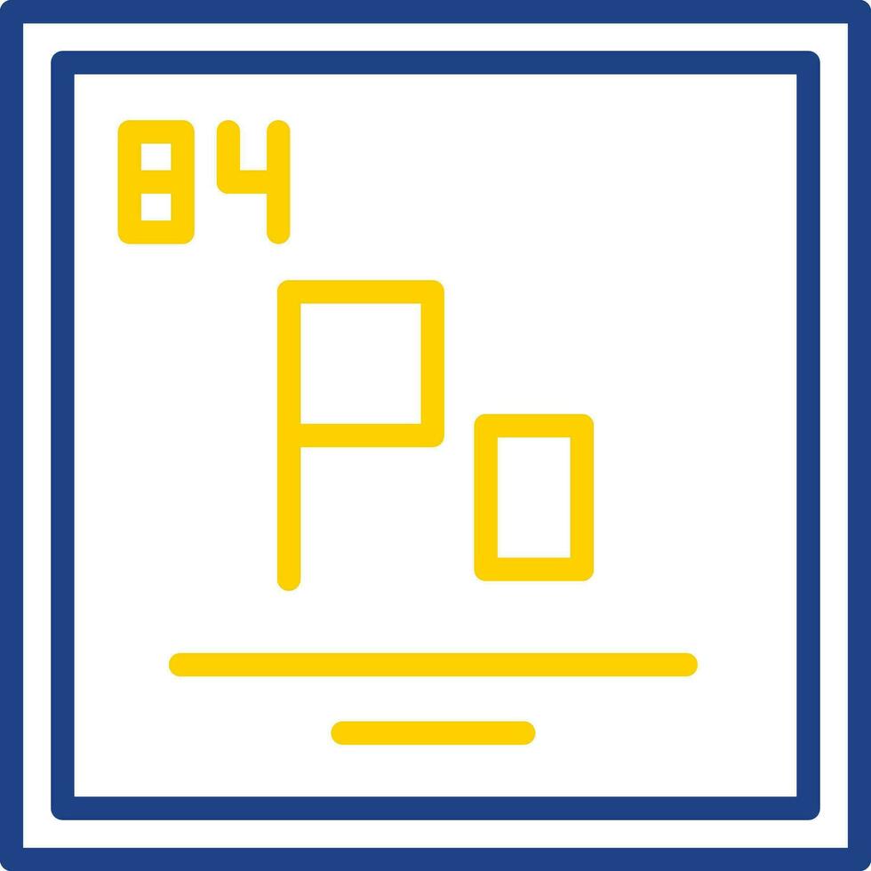 Polonium Vector Icon Design