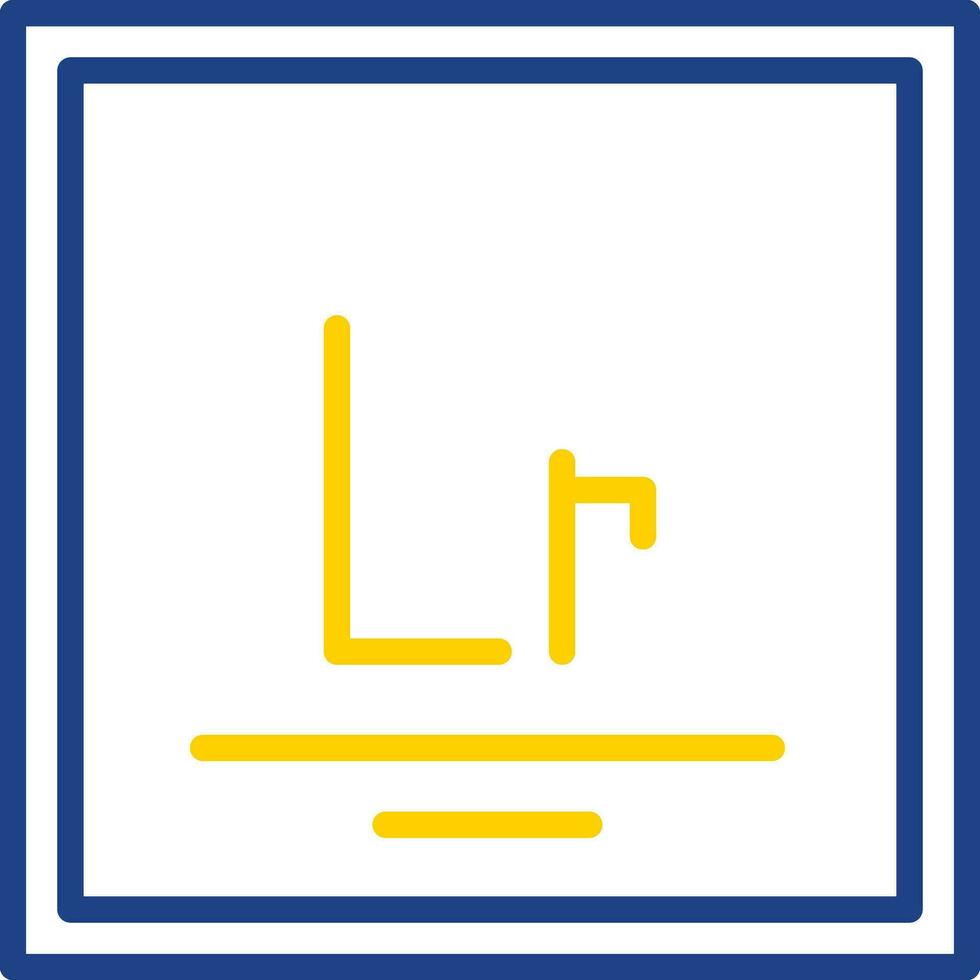 Lawrencium Vector Icon Design