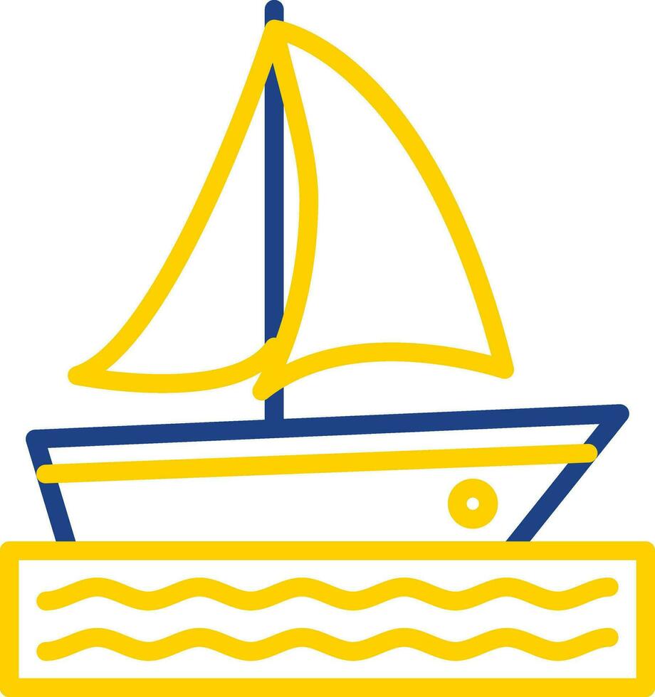 diseño de icono de vector de catamarán