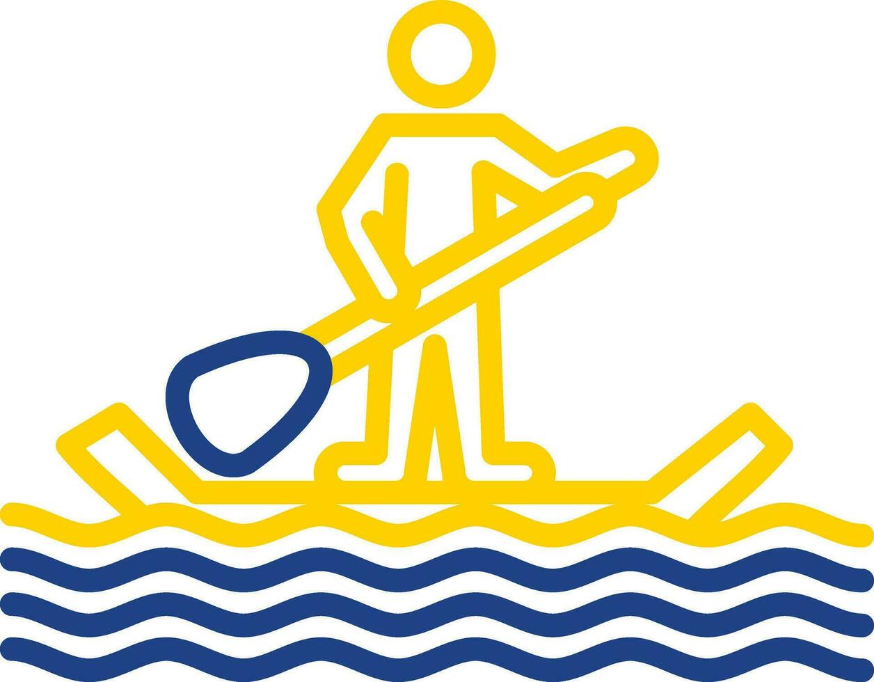 Paddle surf Vector Icon Design