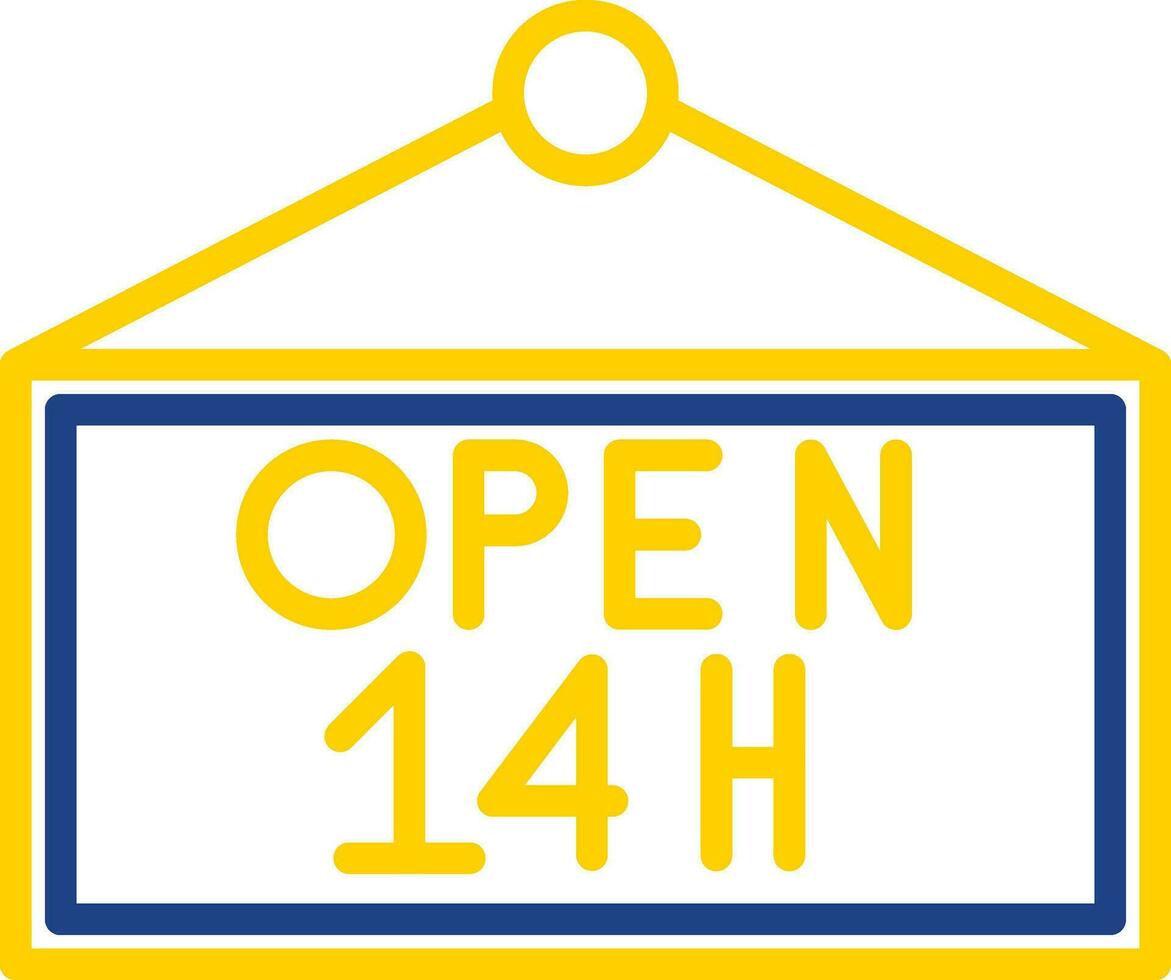 Opening hours Vector Icon Design