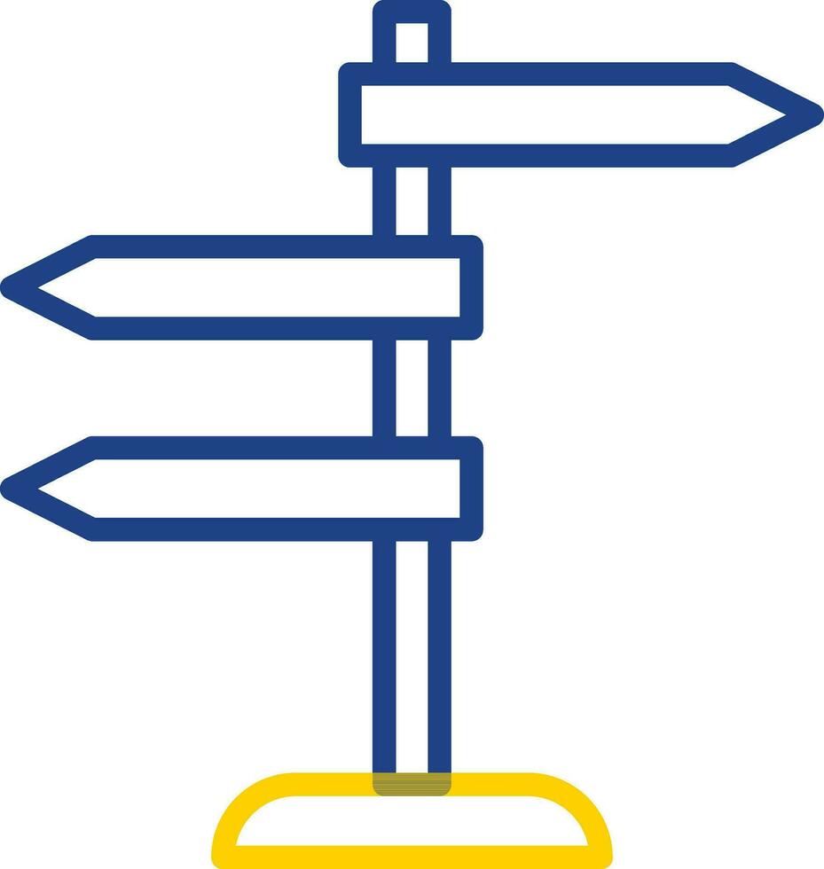 Signpost Vector Icon Design