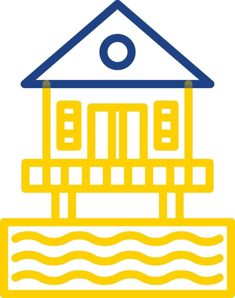 Beach hut Vector Icon Design