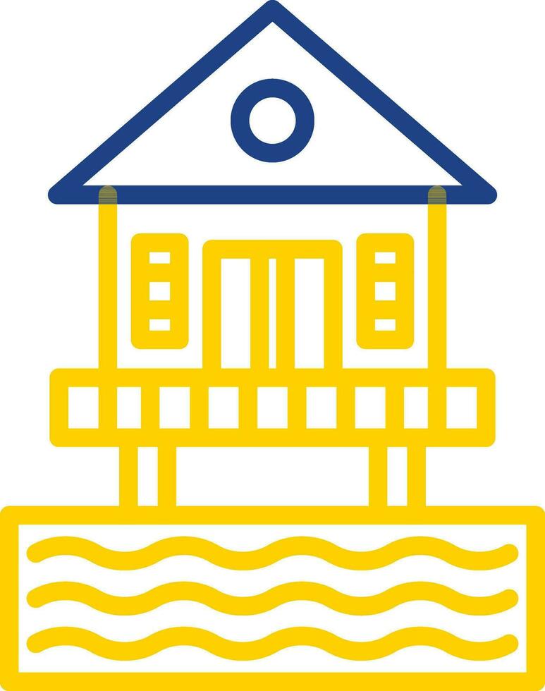 Beach hut Vector Icon Design