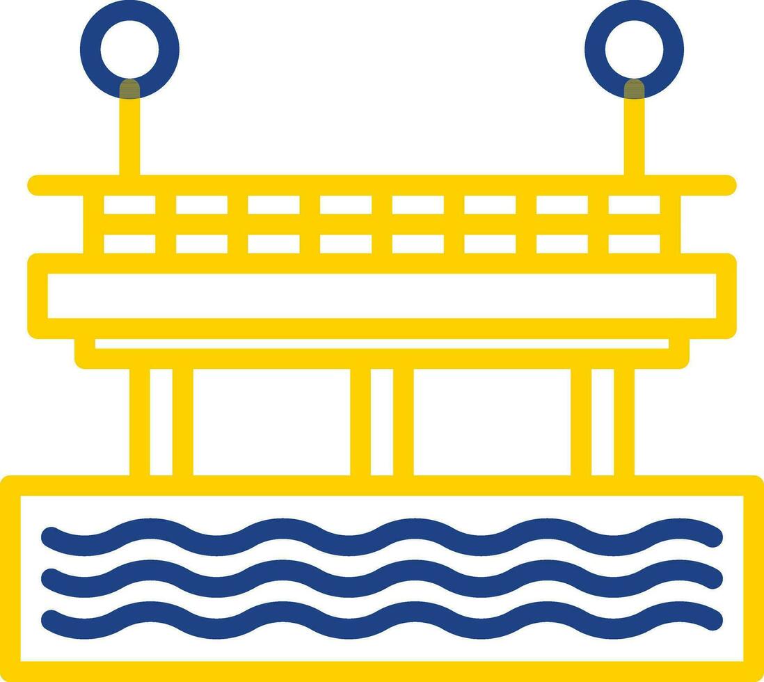 diseño de icono de vector de muelle