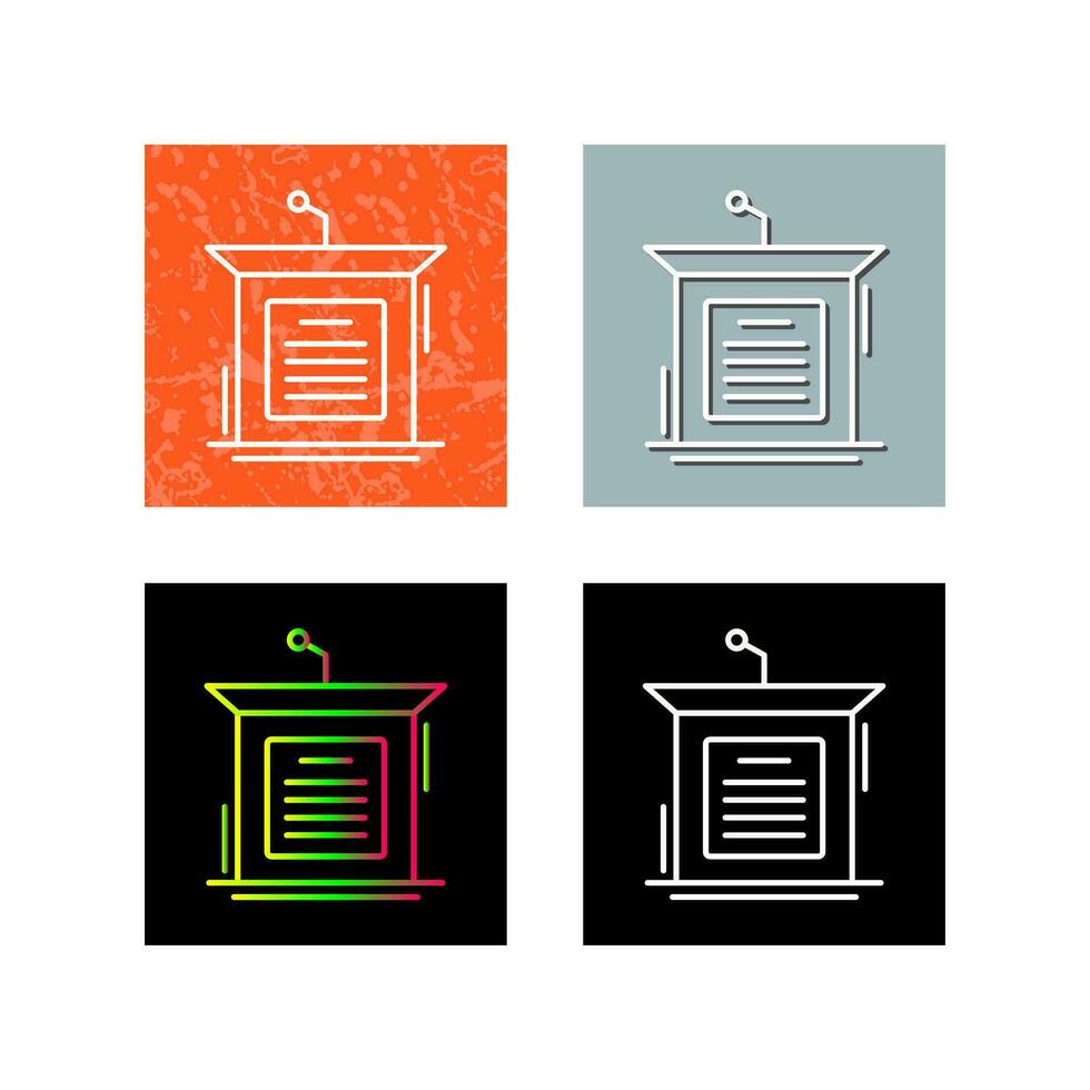 Podium Vector Icon