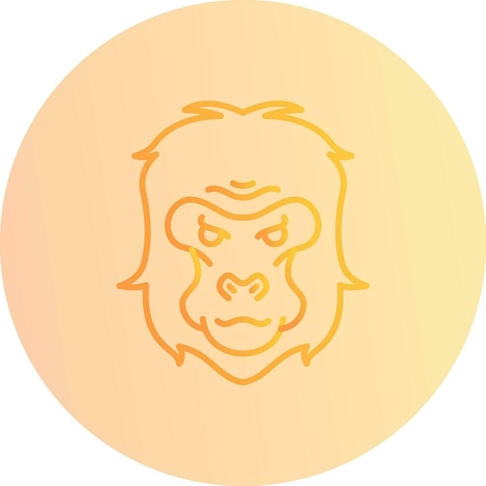 Gorilla Vector Icon