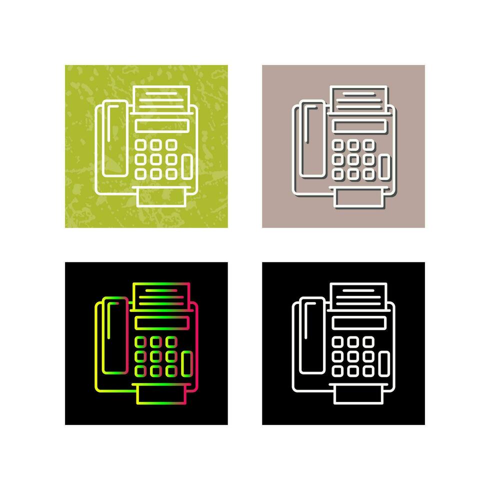 fax Machine Vector Icon