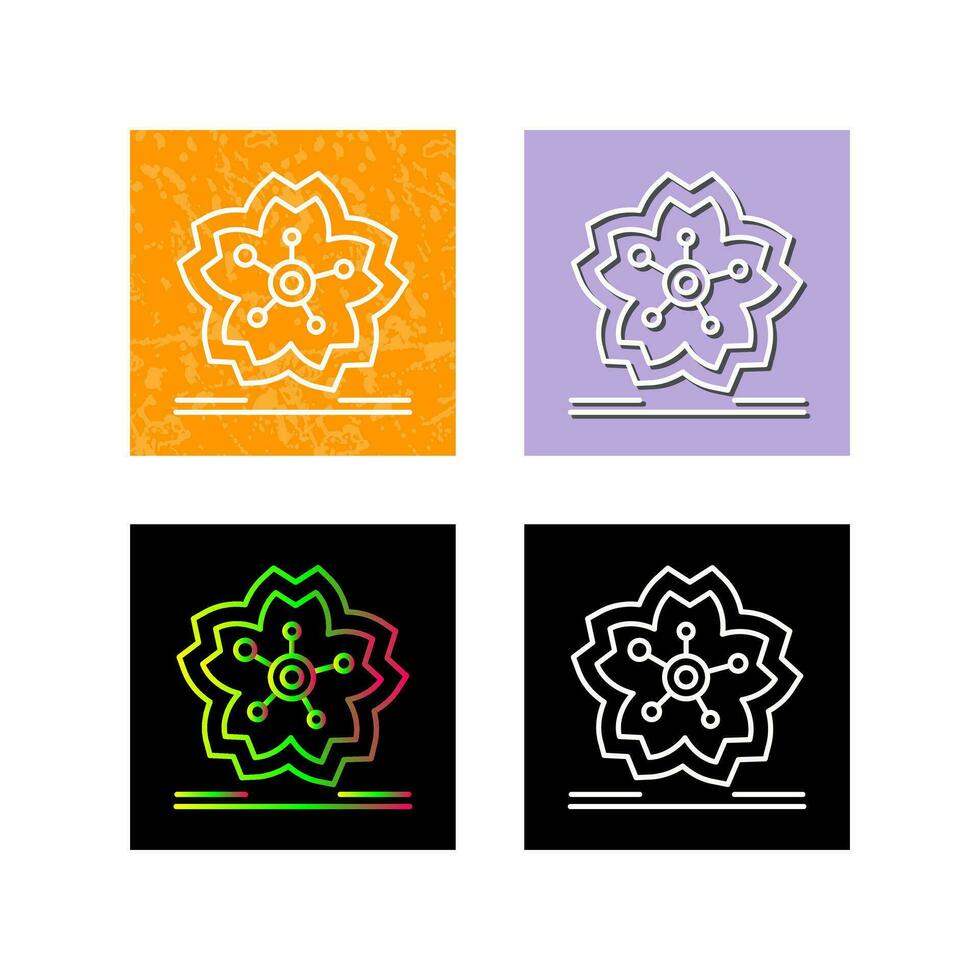 Cherry Blossom Vector Icon