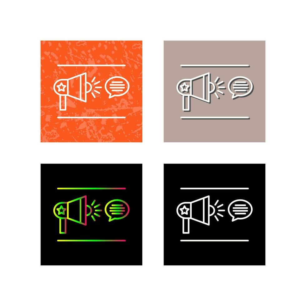 Freedom Of Speech Vector Icon