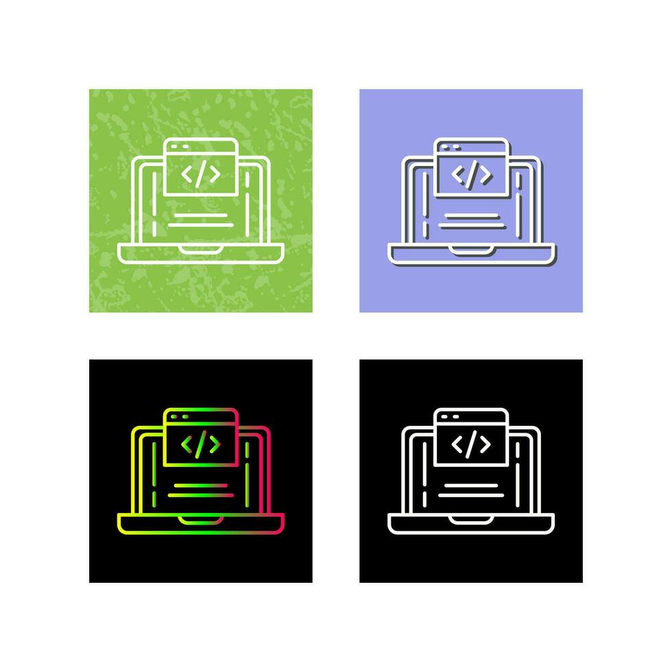 icono de vector de codificación