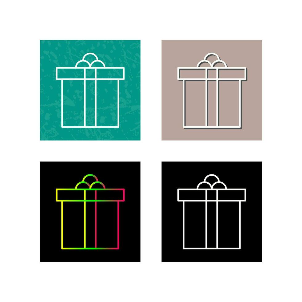 icono de vector de caja de regalo