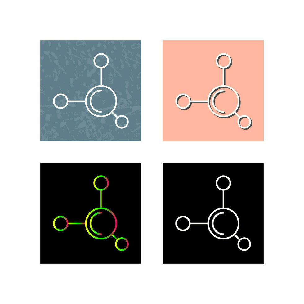 icono de vector de molécula