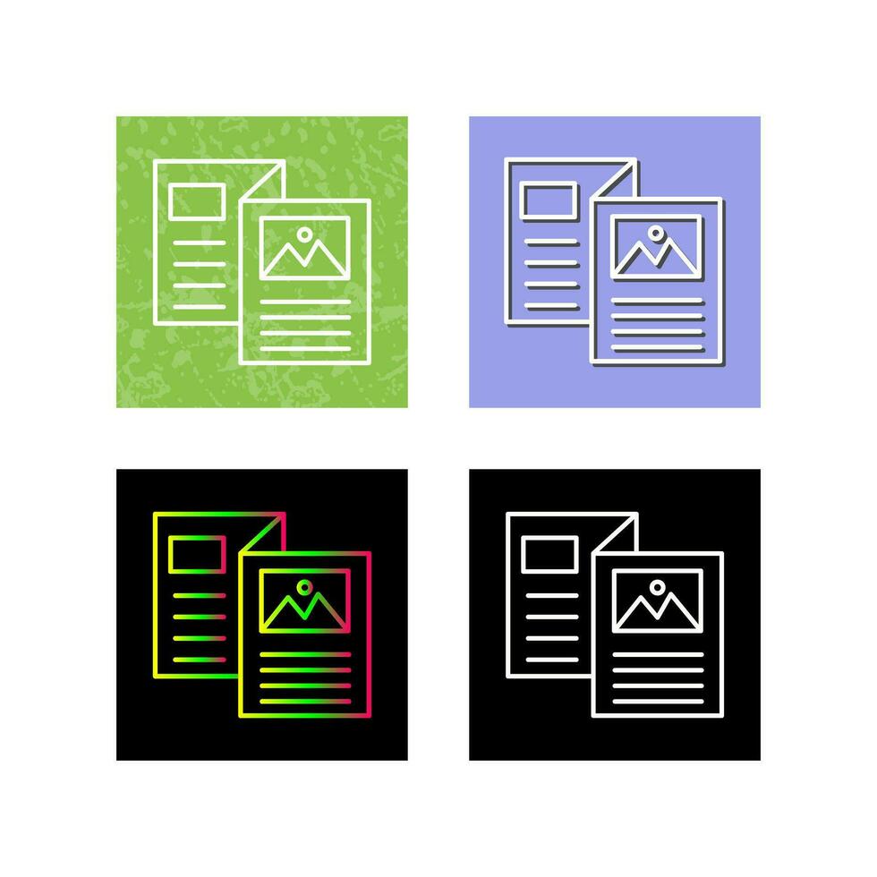 Brochure Vector Icon