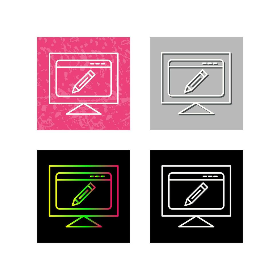 Edit Webpage Vector Icon