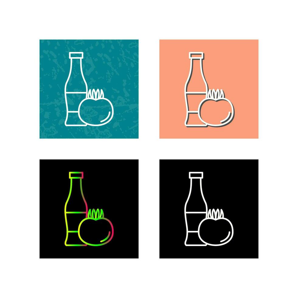 Tomato ketchup Vector Icon