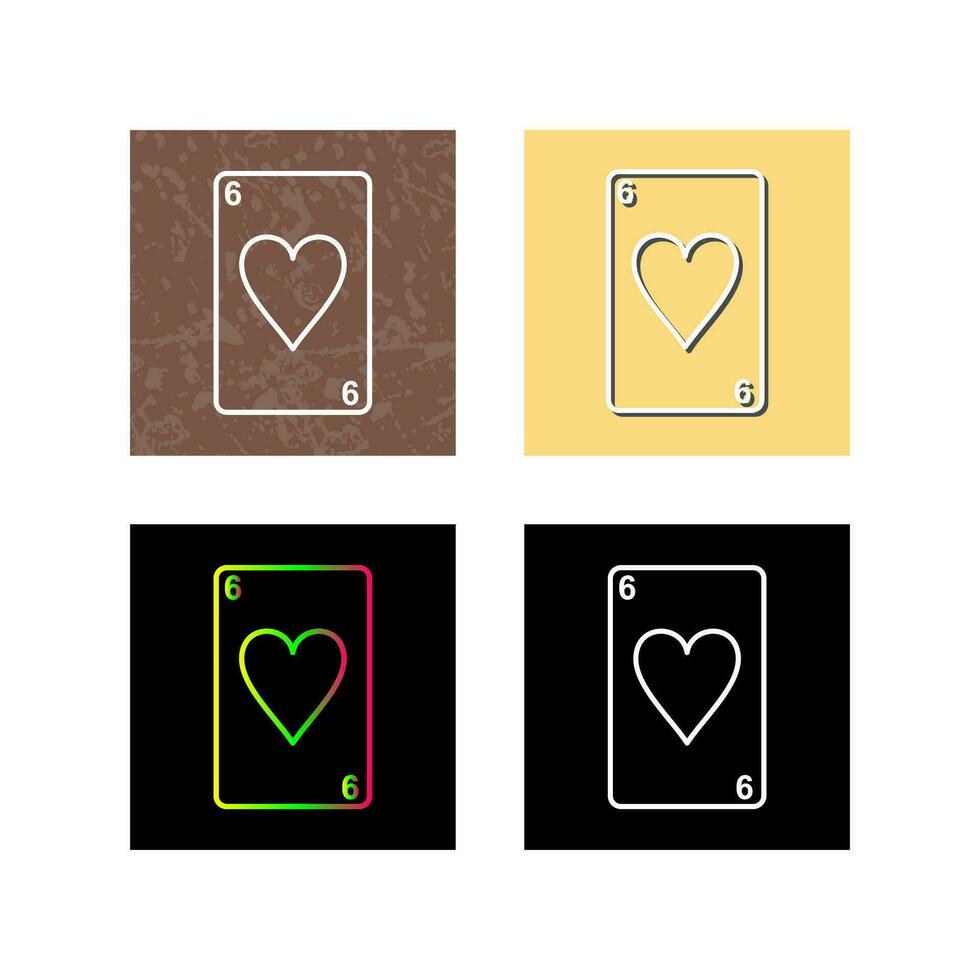 Hearts Card Vector Icon