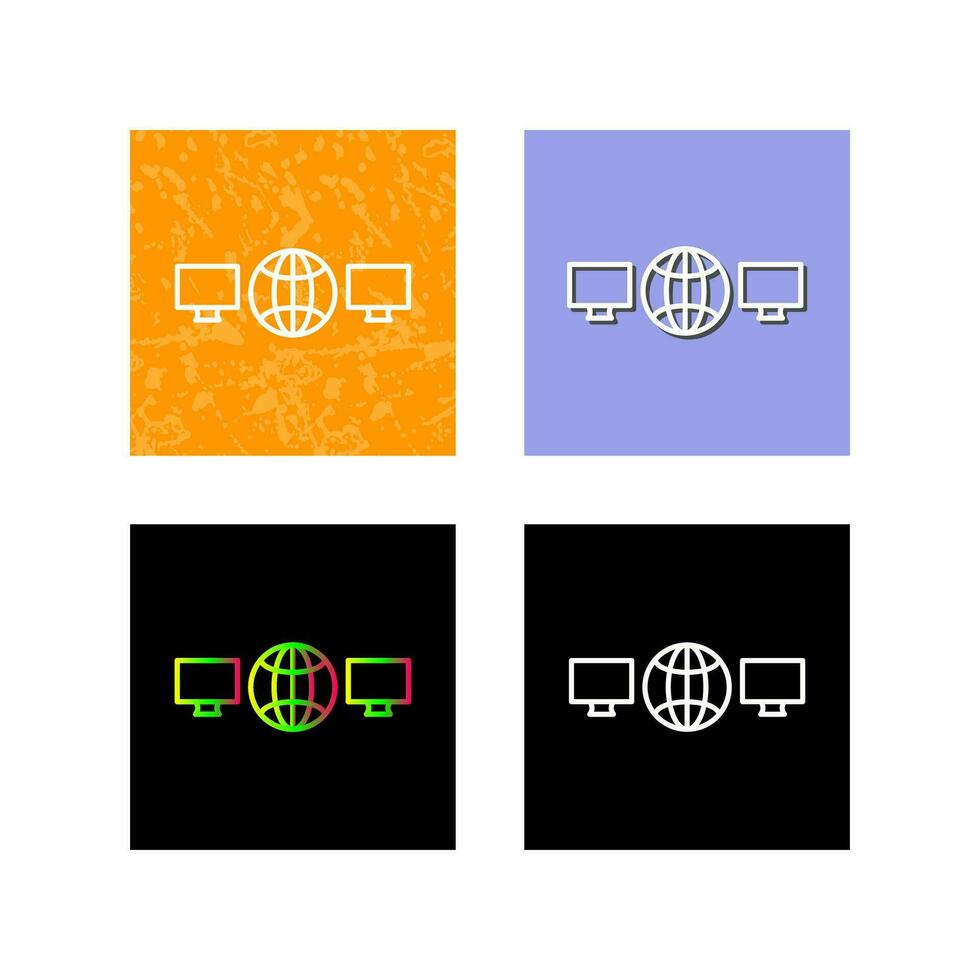 Unique Networks Vector Icon