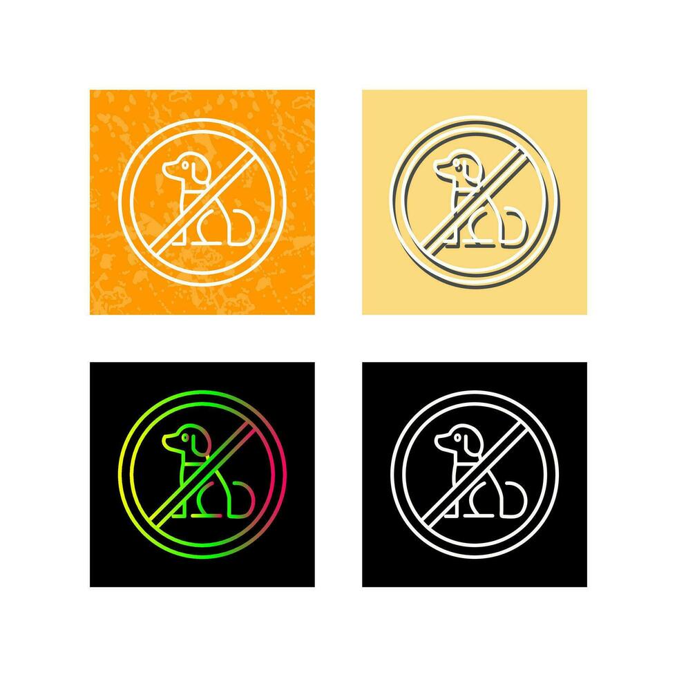 No Pets Vector Icon