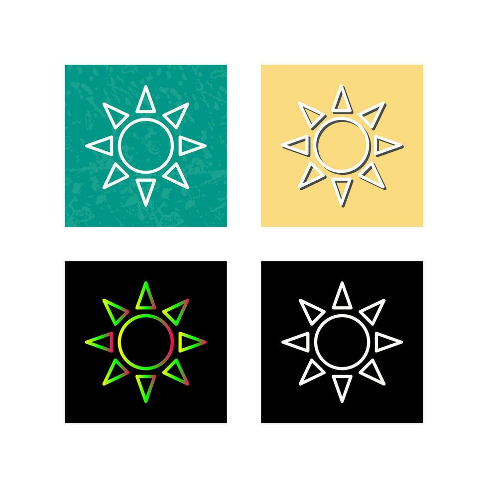 UV Radiation Vector Icon