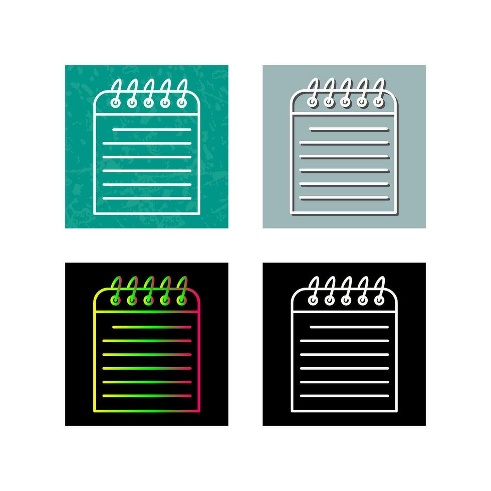 Unique Note Vector Icon