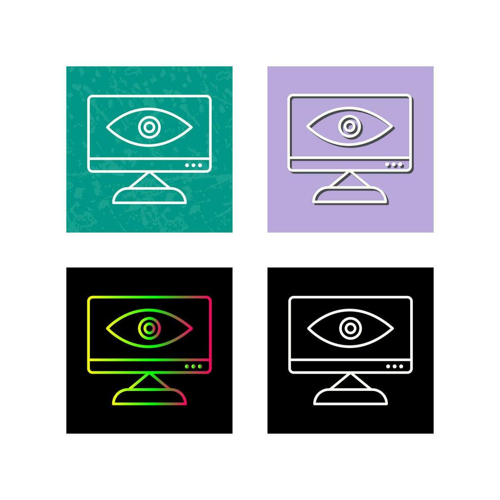 Unique Web Visibility Vector Icon