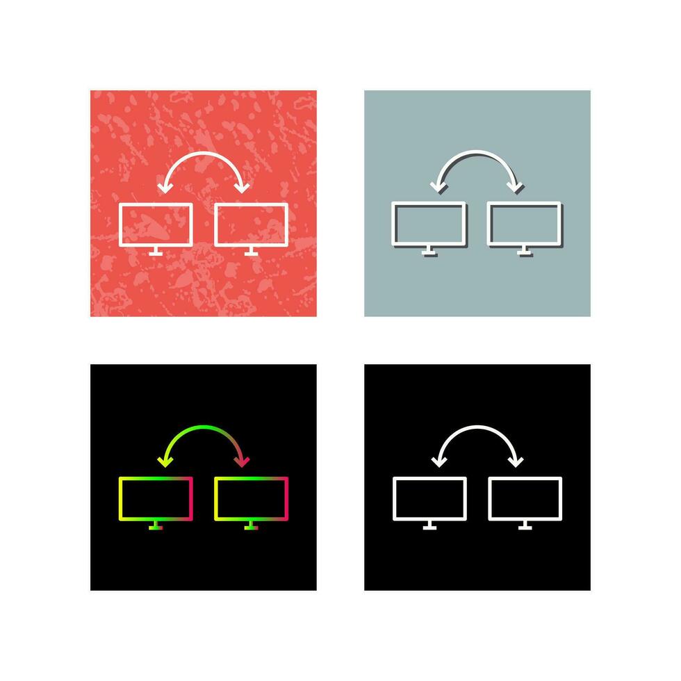 Unique Connected Systems Vector Icon