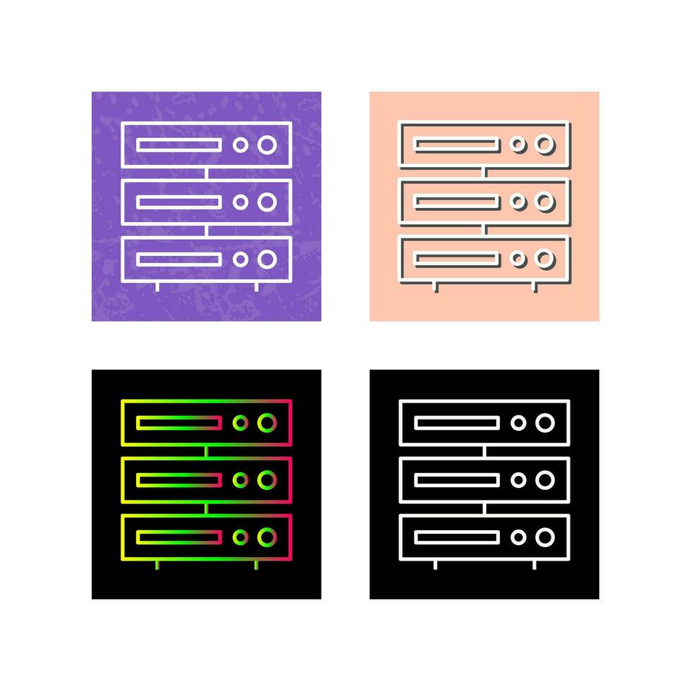 Unique Server Vector Icon