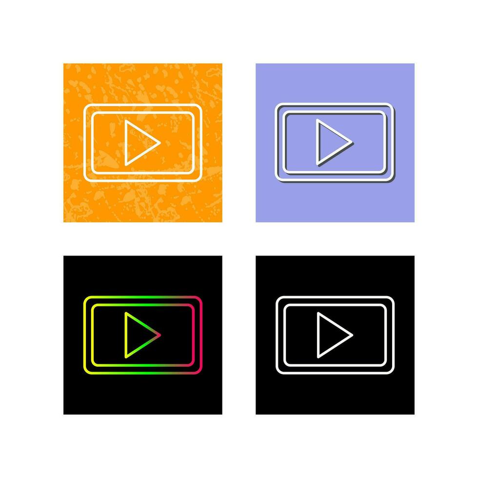 icono de vector de comunicación de video único