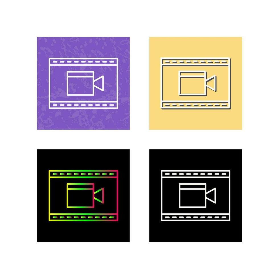 Unique Video and Animation Vector Icon