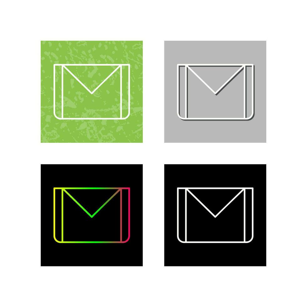 icono de vector de correo electrónico único