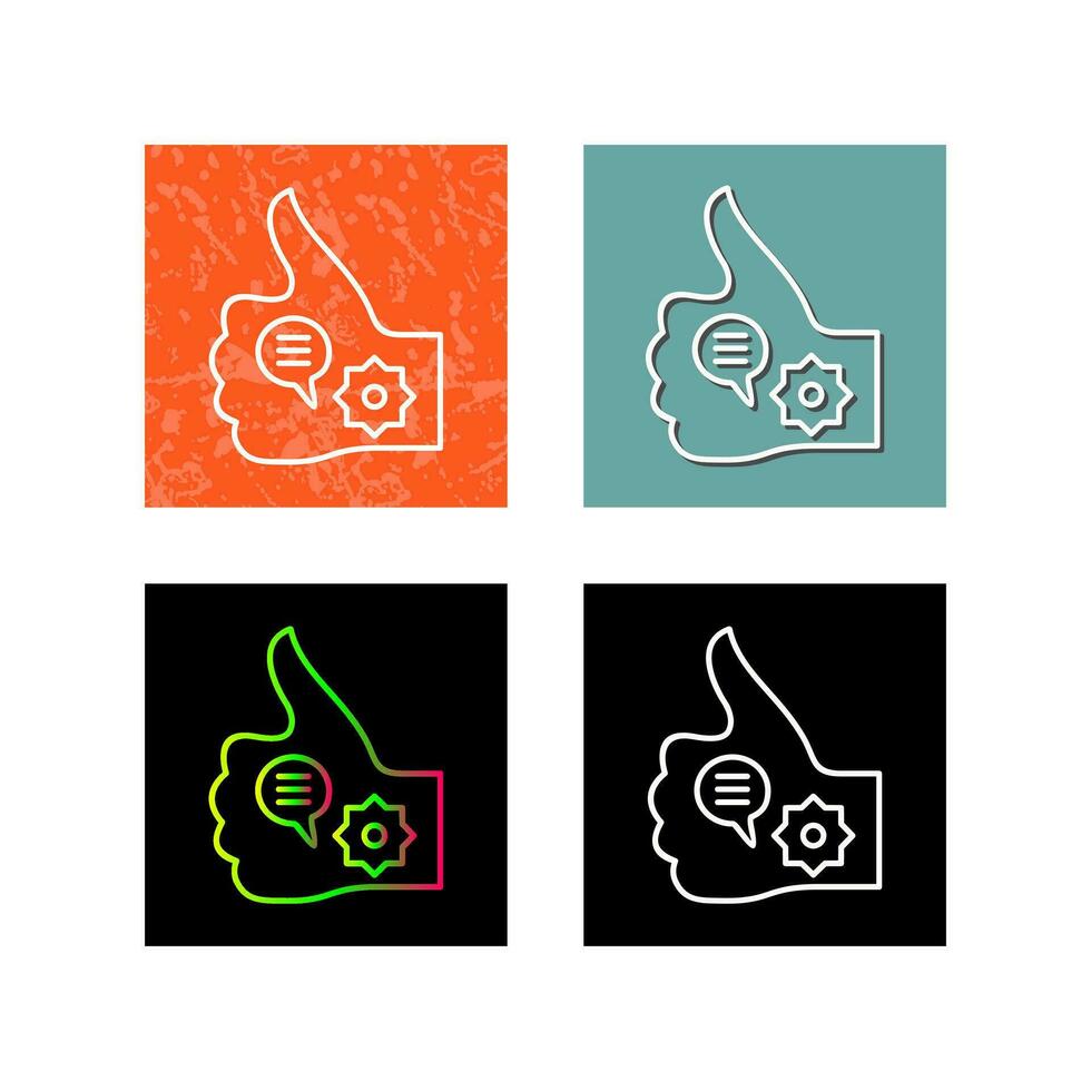 Unique Like Marketing Vector Icon